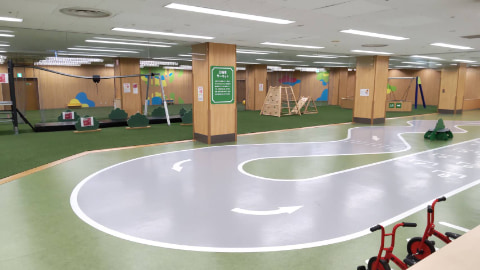子ども用のレース場が広がっている