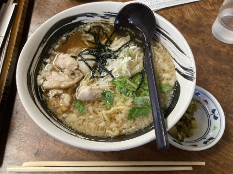 水車生そばというお店の鳥中華そば